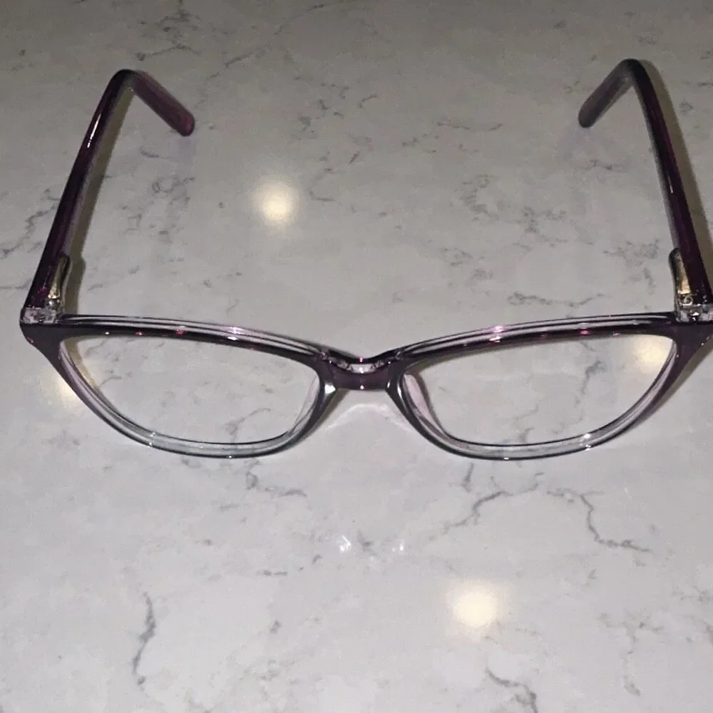 ClearVision SAD-16 Women’s Purple Cat Eye Full Rim Plastic Frame 54-16-140